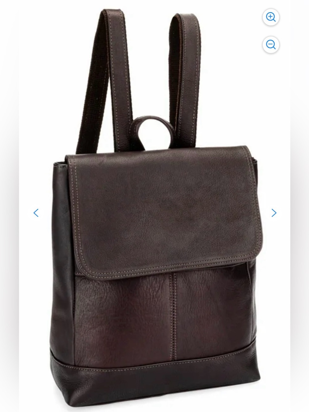 Le Donne Leather Luna Women’s Backpack Purse Dark Brown Never Worn!
